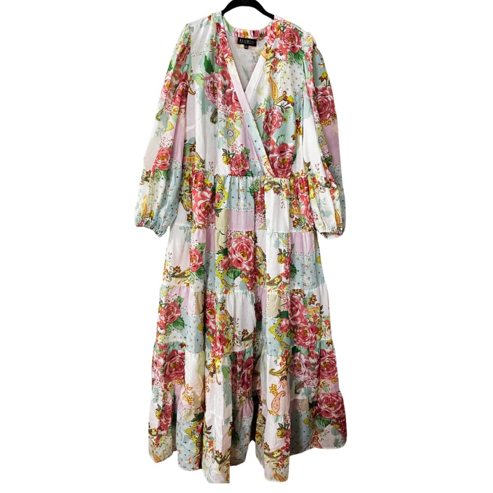 Long Sleeve Cotton Floral Dress
